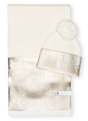 Calvin Klein Set LAMINA Schal und Mütze in Geschenkbox