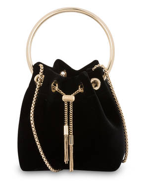JIMMY CHOO Samt-Beuteltasche BONBON