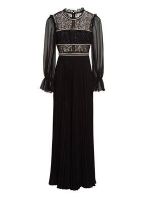 self-portrait Kleid mit Schmucksteinbesatz