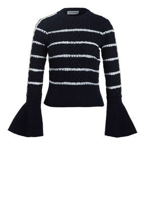self-portrait Pullover mit Glitzergarn