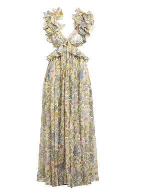 ZIMMERMANN Kleid SUPER EIGHT mit Seide und Leinen