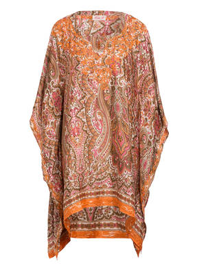 PINK PLANET Seidenkaftan mit Stickereien