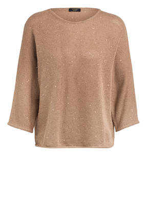 PESERICO Pullover mit Paillettenbesatz
