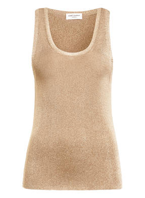 SAINT LAURENT Top mit Glitzergarn