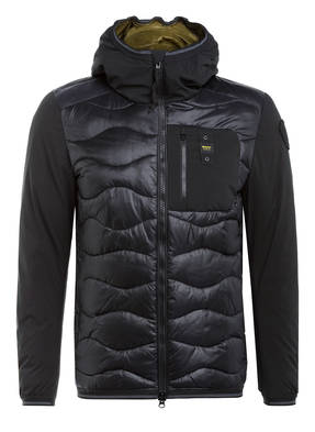 Blauer Daunenjacke
