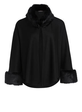 Vera Mont Cape mit Kunstfellbesatz