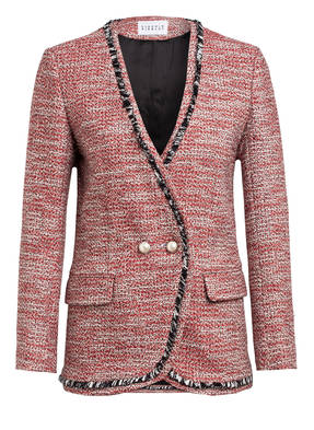 CLAUDIE PIERLOT Tweed-Blazer VAGUEE mit Schmuckperlenbesatz