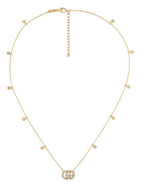 GUCCI Halskette GG RUNNING mit Diamanten