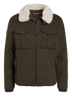Dolomite Cordblouson mit Lammfellbesatz