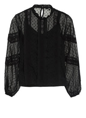 tigha Blusenshirt SOHANA mit Spitzenbesatz