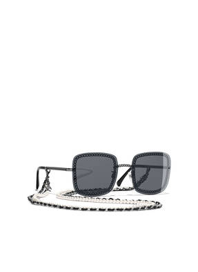 CHANEL Rechteckige Sonnenbrille