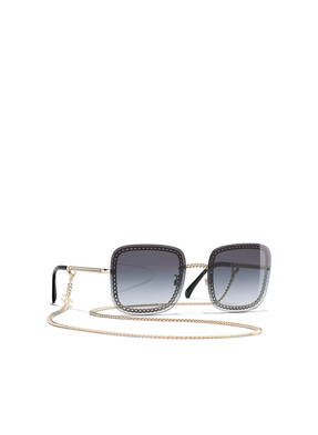 CHANEL Rechteckige Sonnenbrille