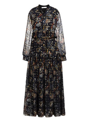 Chloé Seidenkleid mit Glitzergarn