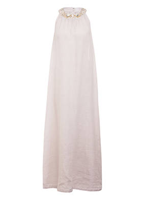 120%lino Leinenkleid mit Paillettenbesatz
