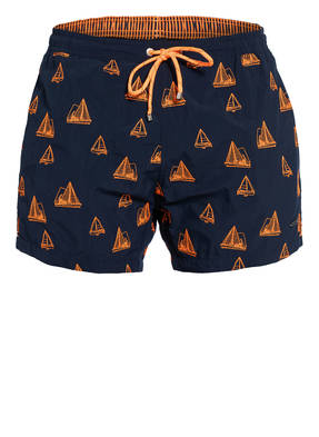 BOSS Badeshorts WHITE SHARK mit Stickereien