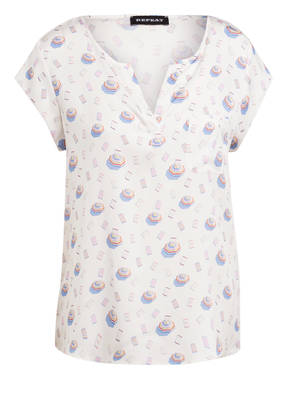 REPEAT Blusenshirt mit Seide