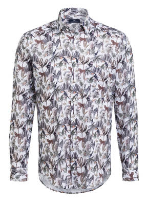 STROKESMAN'S Hemd Modern Fit mit Leinen