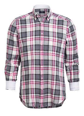 STROKESMAN'S Hemd Modern Fit mit Leinen