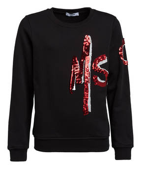 MSGM KIDS Sweatshirt mit Paillettenbesatz
