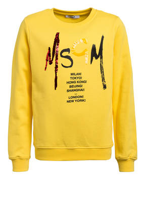 MSGM KIDS Sweatshirt mit Paillettenbesatz