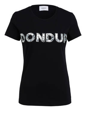 Dondup T-Shirt mit Schmucksteinbesatz