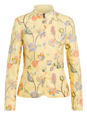 White Label Leinenblazer mit Stickereien