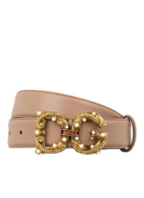 DOLCE&GABBANA Ledergürtel DG AMORE