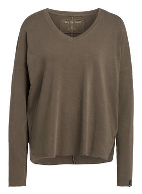 TRUE RELIGION Longsleeve mit Leinen