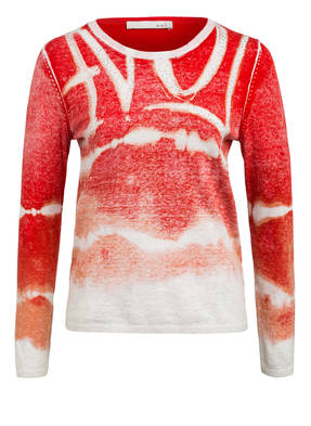 oui Pullover mit Schmucksteinbesatz