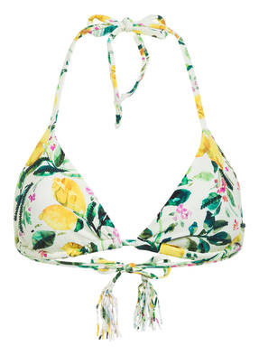 PILYQ Triangel-Bikini-Top LEMONS mit Schmucksteinbesatz