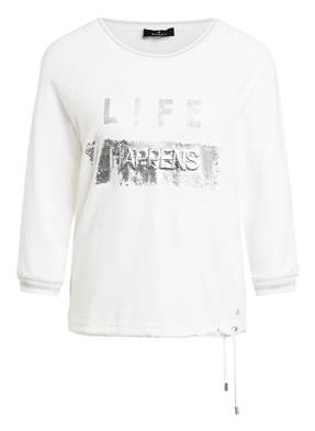 monari Pullover mit Paillettenbesatz