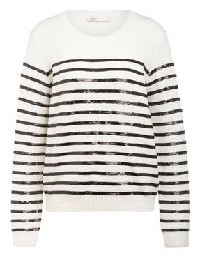 maje Pullover MYSTRIP mit Paillettenbesatz