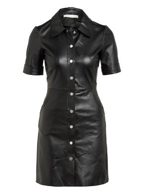 maje Hemdblusenkleid RIPOLI aus Leder