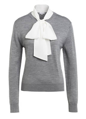 CLAUDIE PIERLOT Pullover MAGALI mit abnehmbarer Seidenschluppe