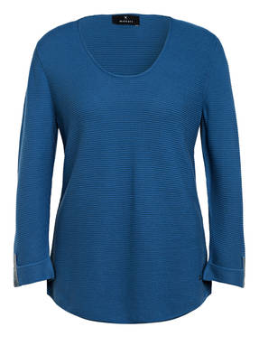 monari Pullover mit Schmucksteinbesatz