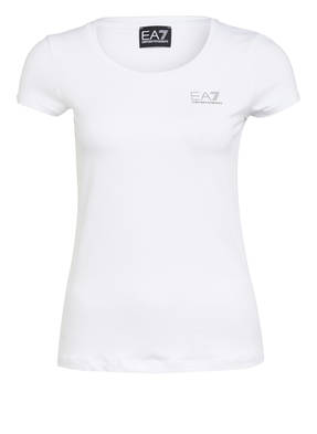 EA7 EMPORIO ARMANI T-Shirt mit Schmucksteinbesatz