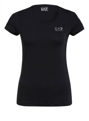 EA7 EMPORIO ARMANI T-Shirt mit Schmucksteinbesatz