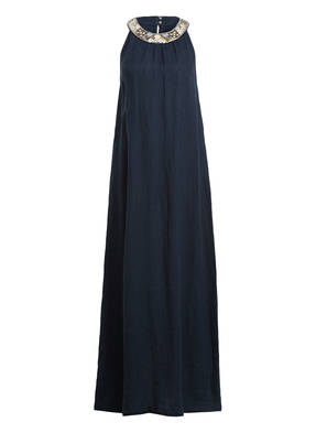 120%lino Leinenkleid mit Paillettenbesatz