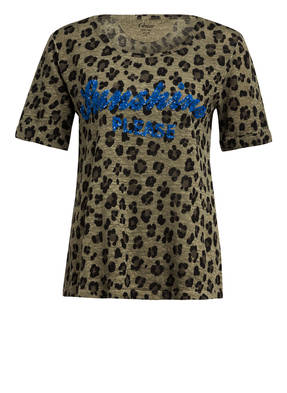 Grace Leinenshirt mit Paillettenbesatz