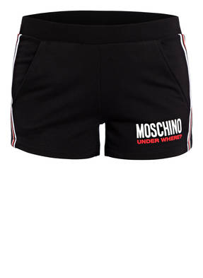 MOSCHINO Lounge-Shorts mit Galonstreifen