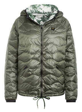 Blauer Lightweight-Daunenjacke zum Wenden