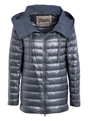 HERNO Lightweight-Daunenjacke im Materialmix