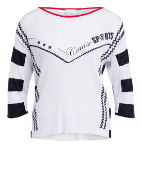 SPORTALM Pullover mit Leinen und 3/4-Arm