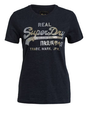 Superdry T-Shirt mit Pailettenbesatz