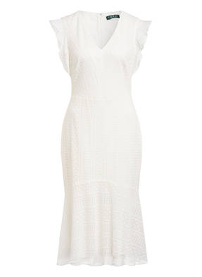 LAUREN RALPH LAUREN Spitzenkleid CELIA mit Volantbesatz