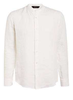 ZZegna Leinenhemd Slim Fit mit Stehkragen