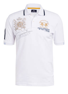 LA MARTINA Piqué-Poloshirt Regular Fit mit Stickereien