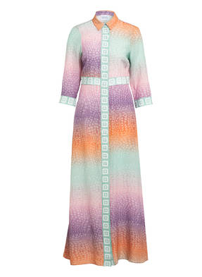 HAYLEY MENZIES Hemdblusenkleid OMBRÉ CROCODILE aus Seide