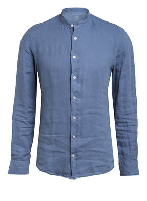 HACKETT LONDON Leinenhemd PORTER Slim Fit mit Stehkragen