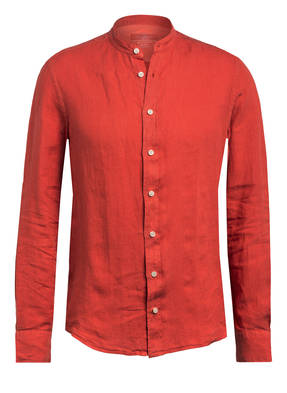 HACKETT LONDON Leinenhemd PORTER Slim Fit mit Stehkragen
